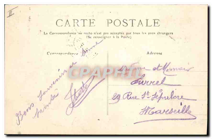 CPA Vichy Vue generale Etablissement Thermal Nouvel Hotel  — Rückseite
