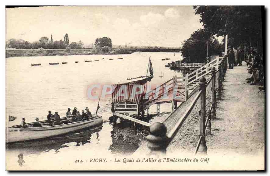 Vichy - Les Quais de l'Allier et l'Embarcadère du Golf — Bégin, Vichy