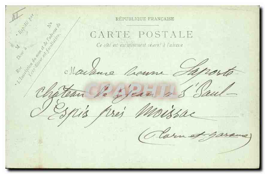 CPA Vichy Le Parc et la Galerie couverte  — Rückseite