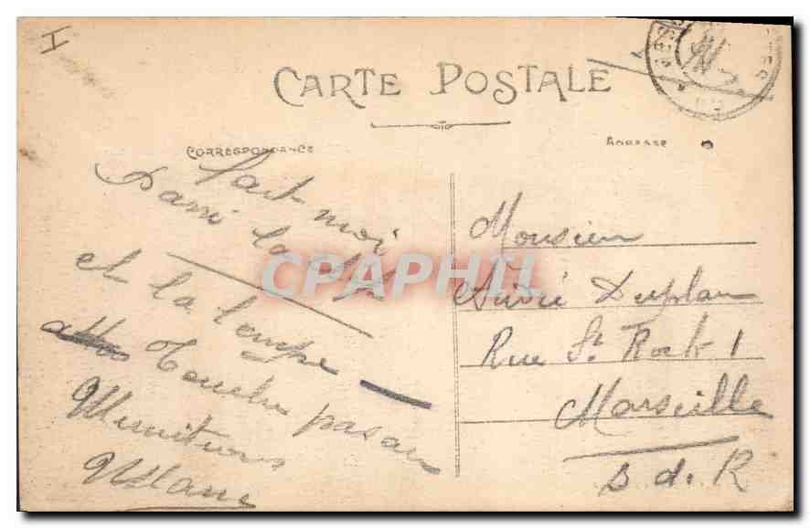 CPA Lyon Palais de Justice  — Verso