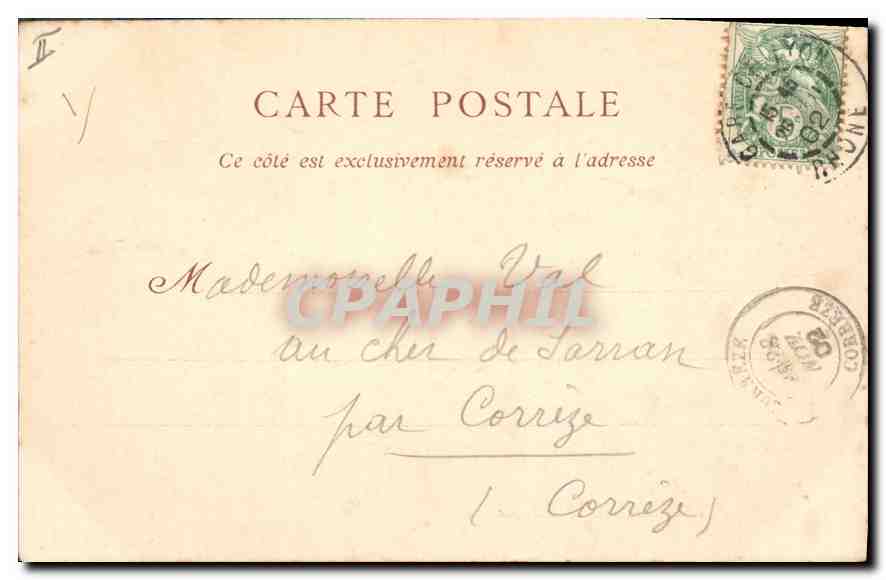 CPA Lyon Le Palais de Justice  — Verso