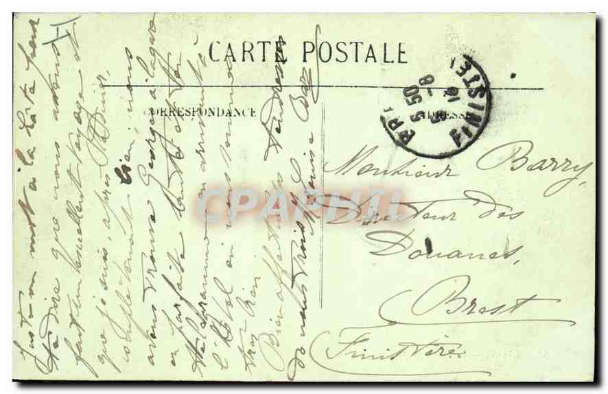 CPA Lyon Le Palais de Justice  — Verso