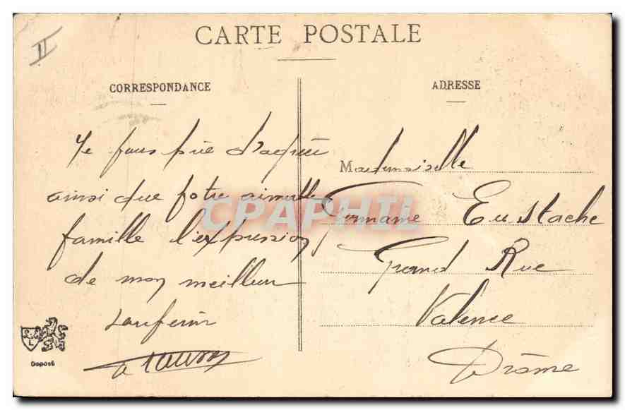 CPA Lyon Le Palais de Justice et Fourviere  — Verso