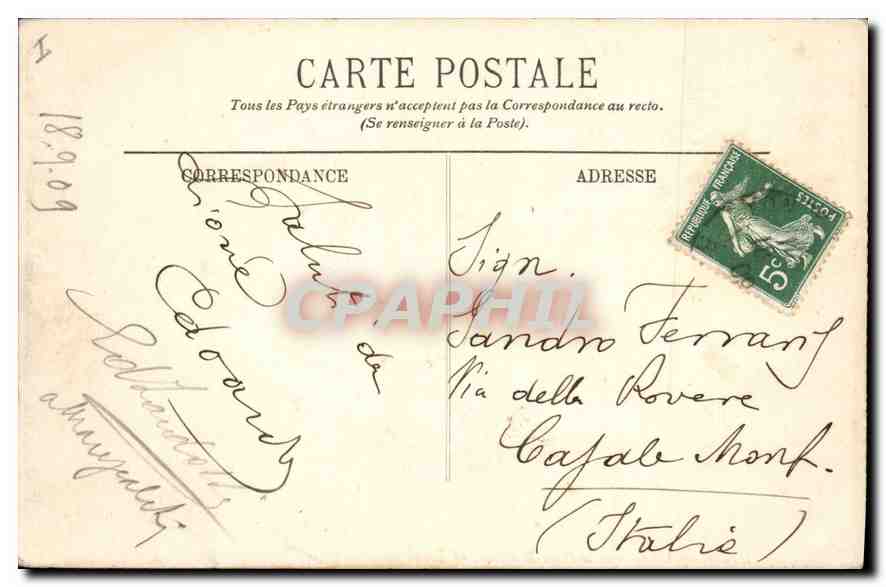 CPA Lyon Un coin de la Place Bellecour Les Cygnes  — Rückseite