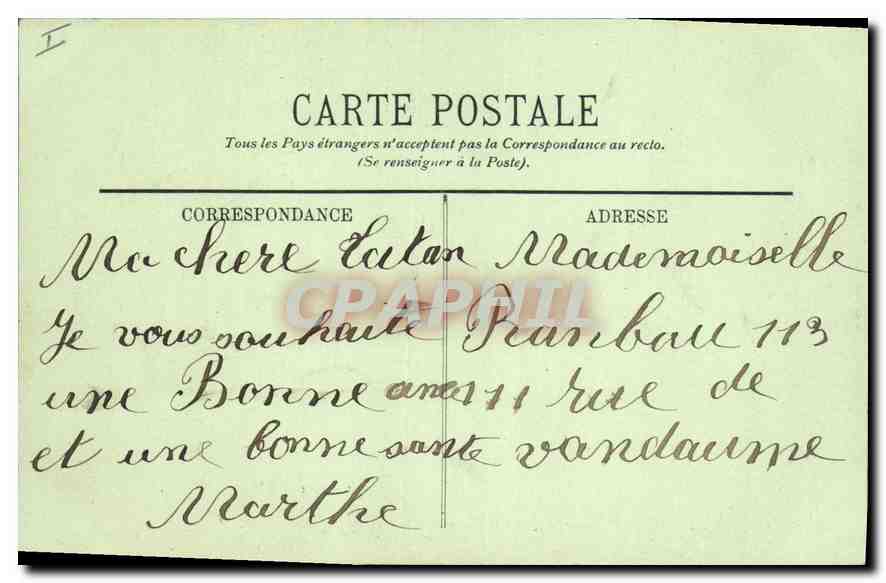 CPA Lyon Illustre Place Bellecour Statue de Louis XIV  — Verso