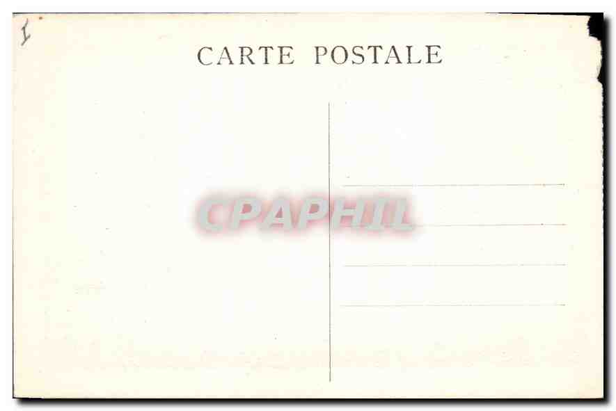 CPA Lyon Place Bellecour Statue Louis XIV  — Verso