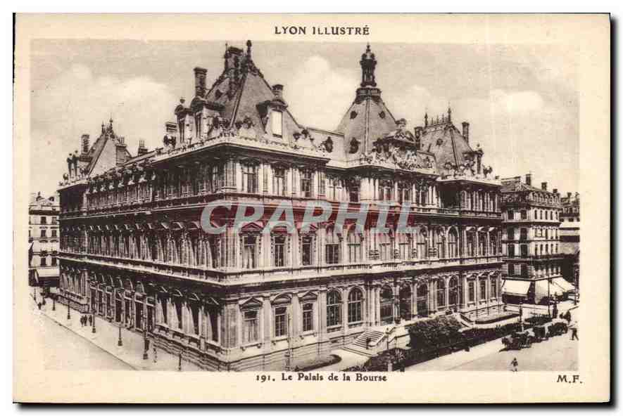 CPA Lyon Illustre Le Palais de la Bourse 