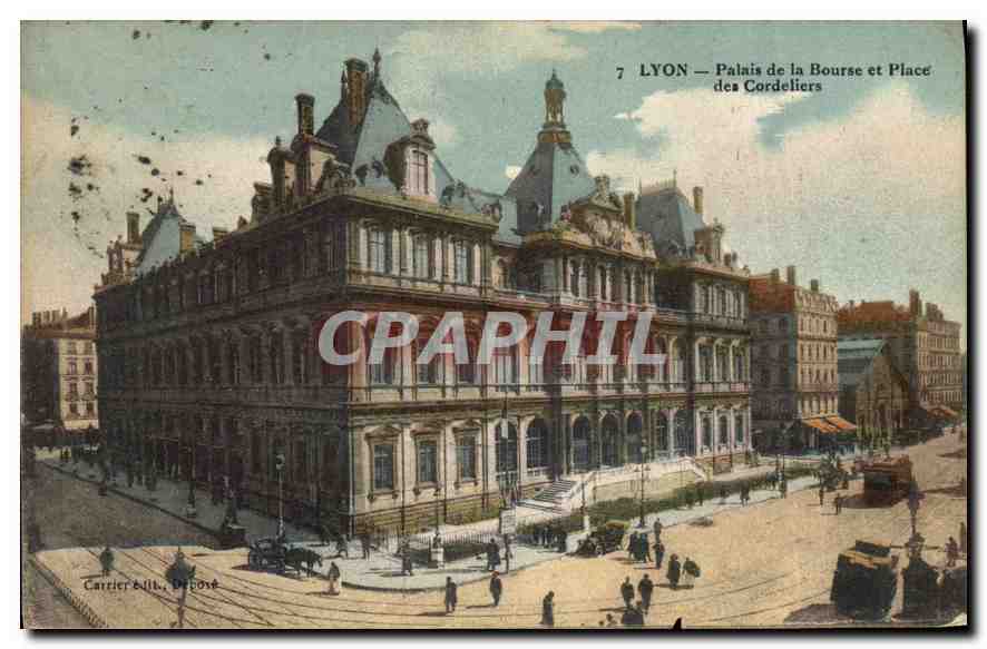 CPA Lyon Palais de la Bourse et Place des Cordeliers 