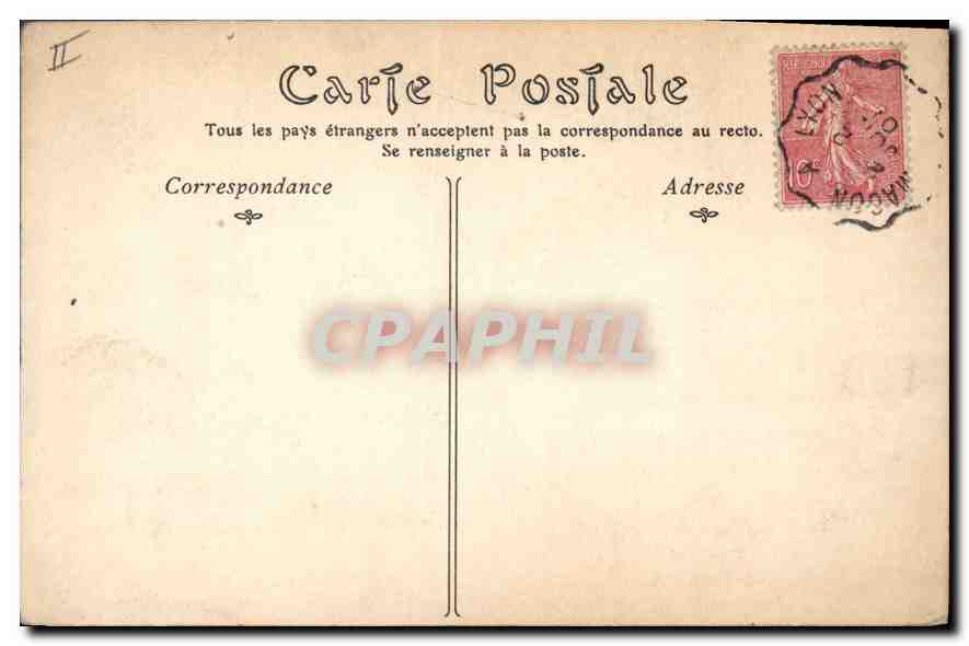 CPA Lyon La Tour Metallique de Fourviere  — Rückseite