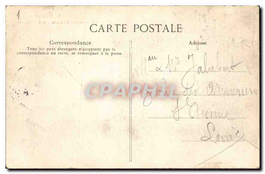 CPA Paris Place du Parvis Notre Dame  — Rückseite