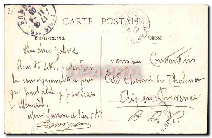CPA Paris Notre Dame et Pont de l'Archeveche  — Verso