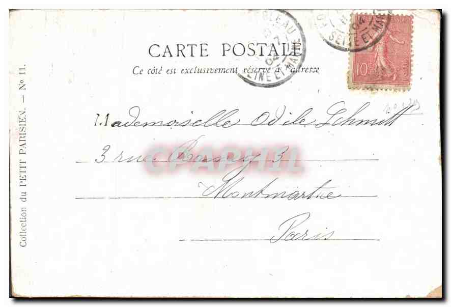 CPA Paris La Porte Saint Martin  — Rückseite