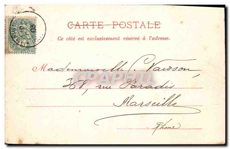 CPA Paris Le Grand Palais  — Rückseite