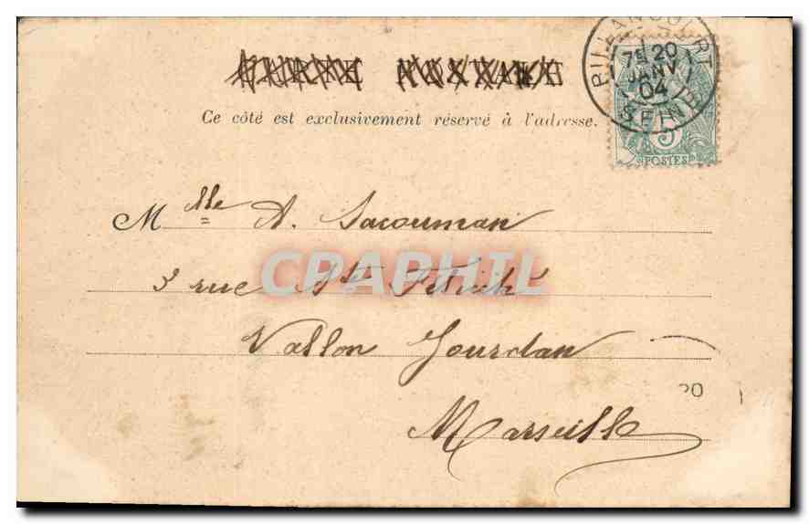 CPA Parc de Saint Cloud Anciens Frontons du Palais de l'Industrie  — Rückseite