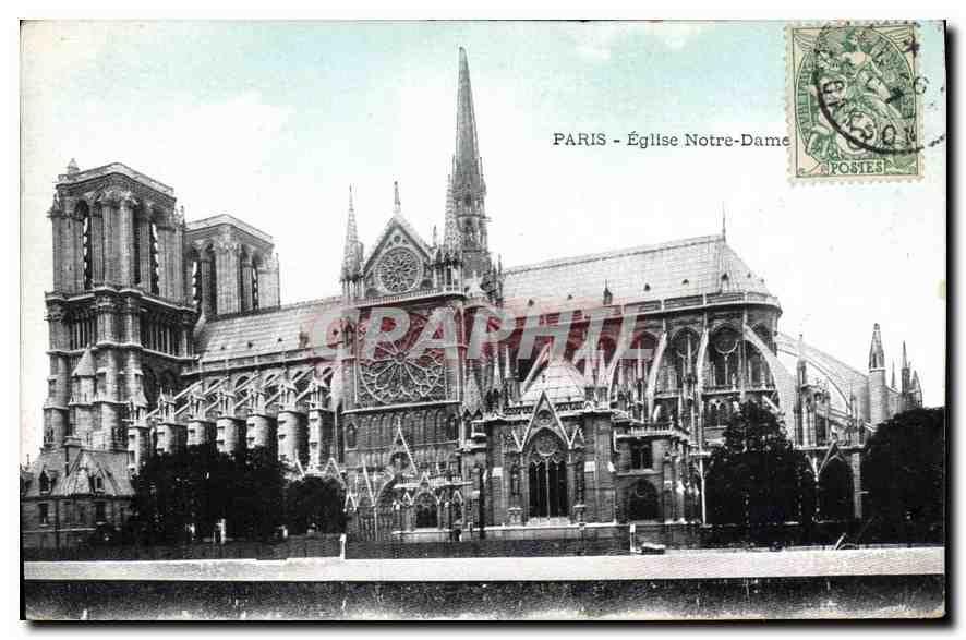 CPA Paris Eglise Notre Dame 