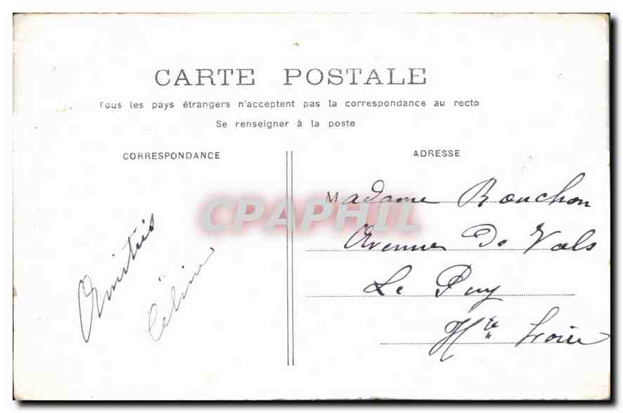 CPA Paris Eglise Notre Dame  — Verso