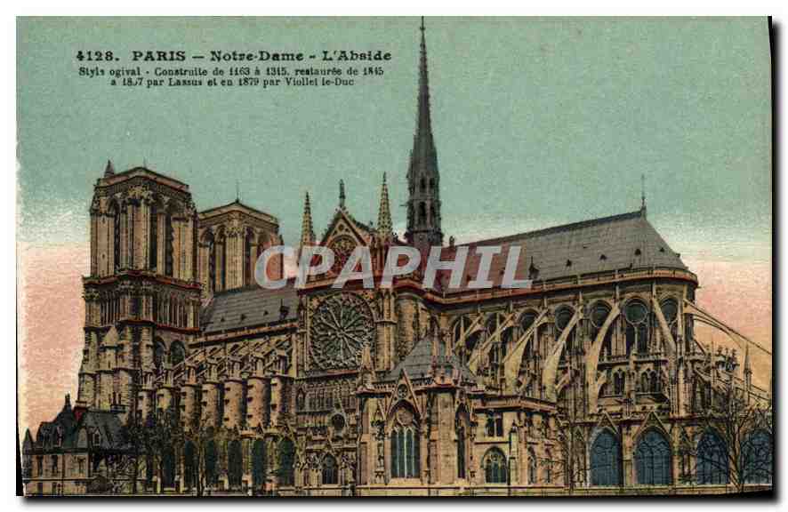 CPA Paris Notre Dame L'Abside 