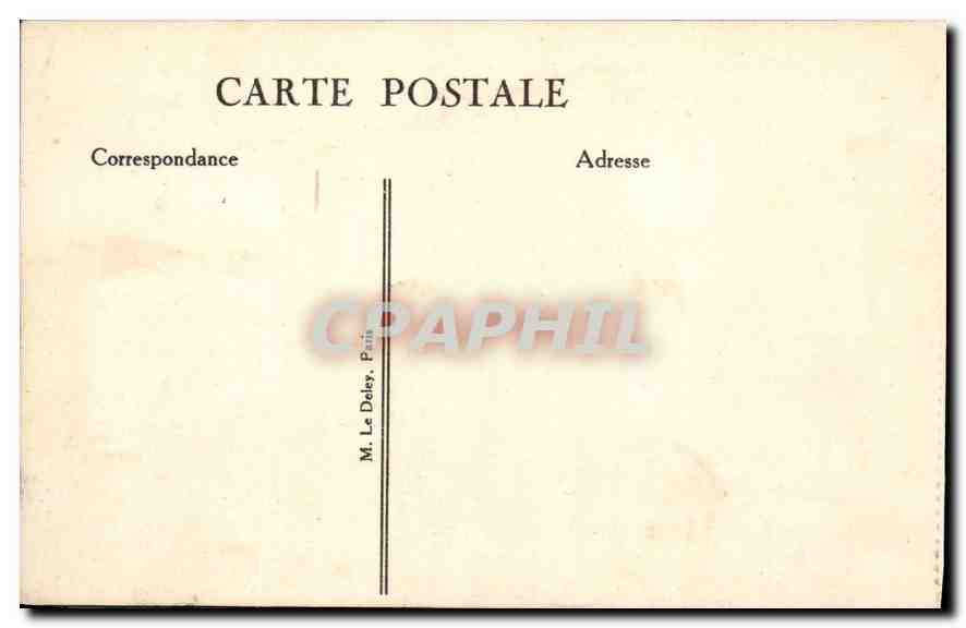 CPA Paris Notre Dame L'Abside  — Verso