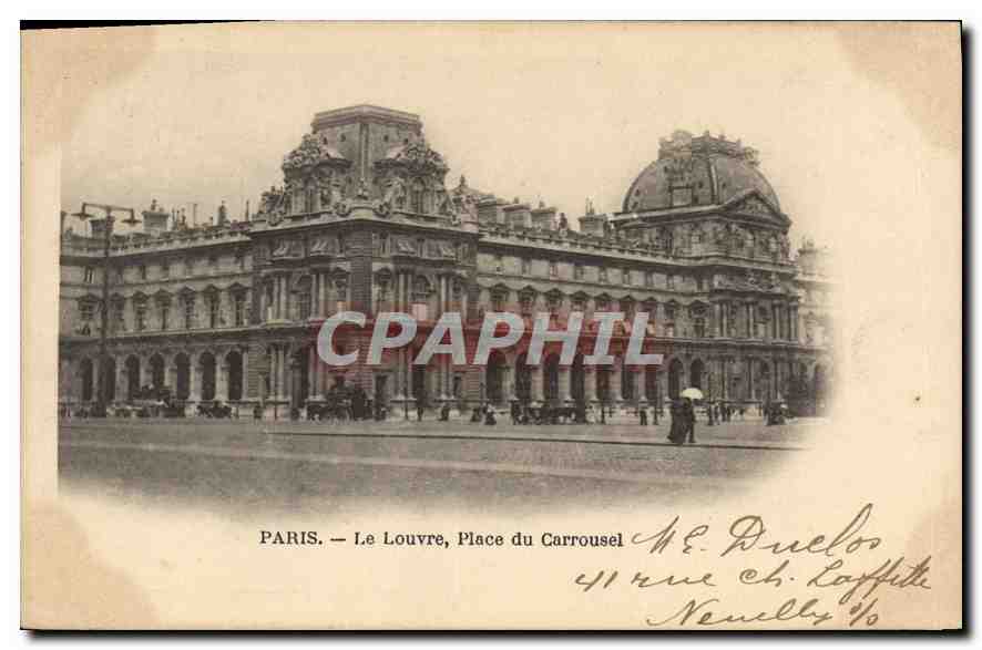 CPA Paris Le Louvre Place du Carrousel 