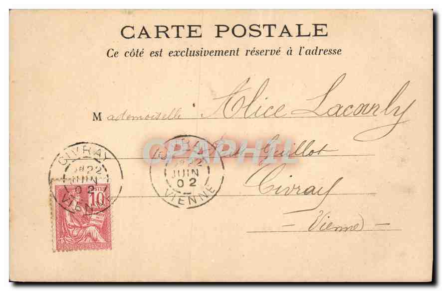 CPA Paris Entree du Parc Monceaux  — Rückseite