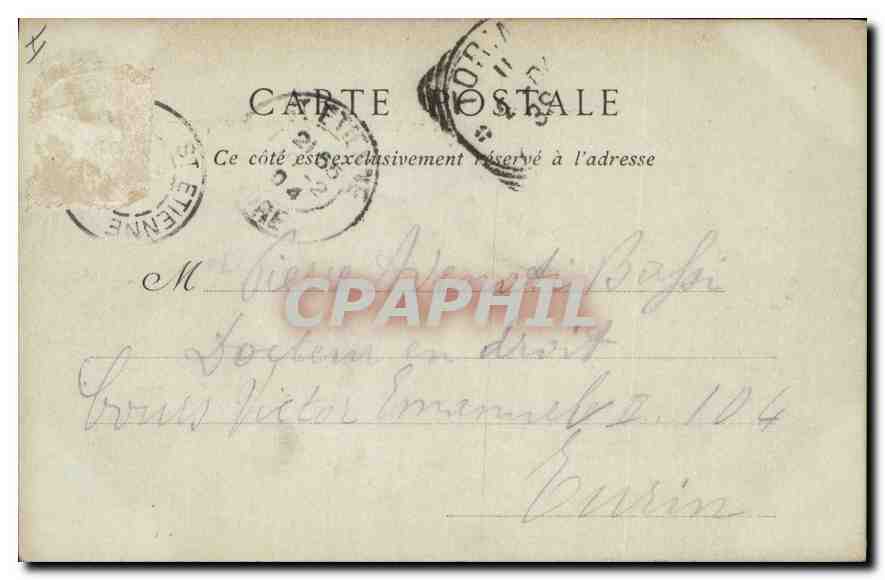 CPA Lyon Vestiges Romains de l'Archeveche  — Verso