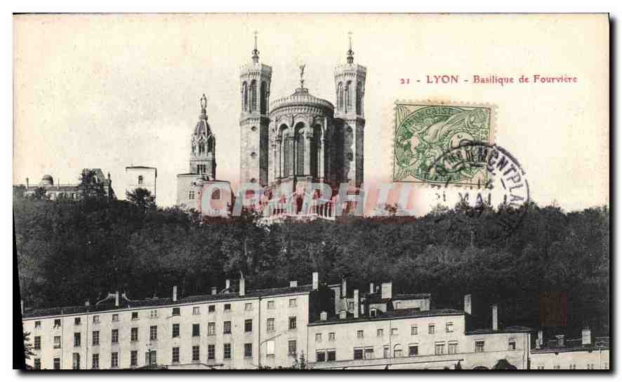 CPA Lyon Basilique de Fourviere 