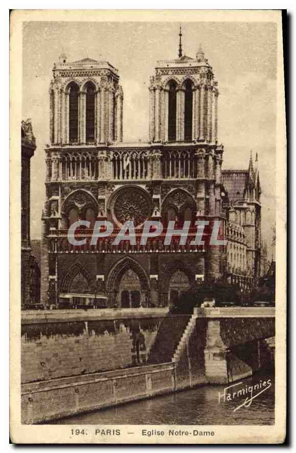 CPA Paris Eglise Notre Dame 