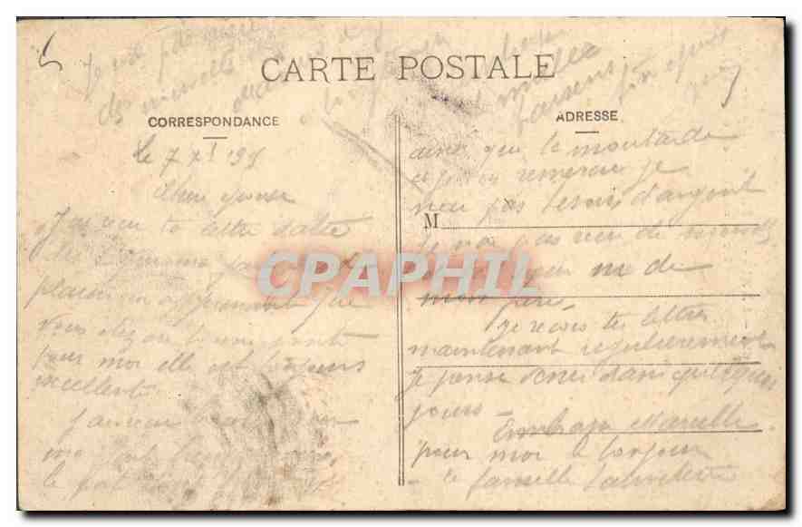 CPA Paris la Fleche de Notre Dame et vue sur la Seine  — Rückseite
