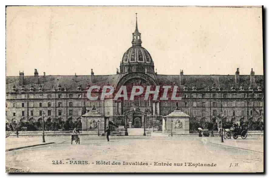 CPA Paris Hotel des Invalides Entree sur l'Esplanade 