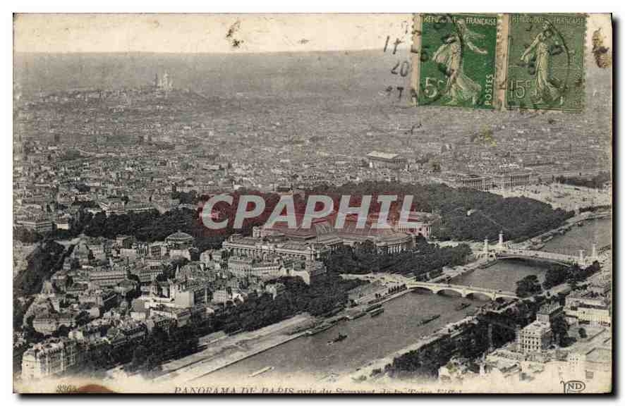 CPA Panorama de Paris 