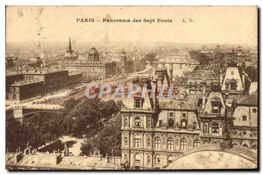 CPA Paris Panorama des Sept Ponts 