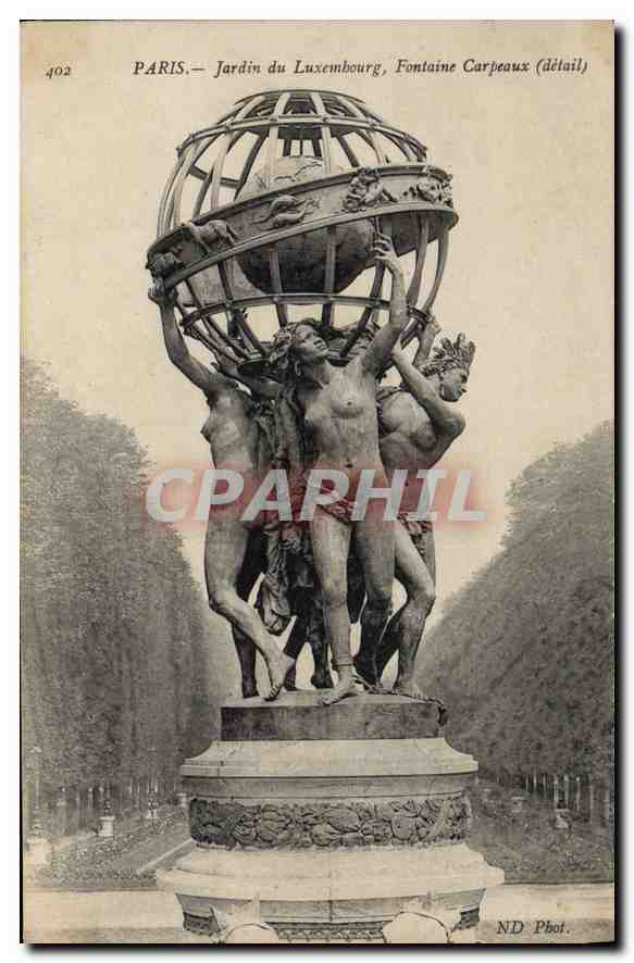 CPA Paris Jardin du Luxembourg Fontaine Carpeaux 
