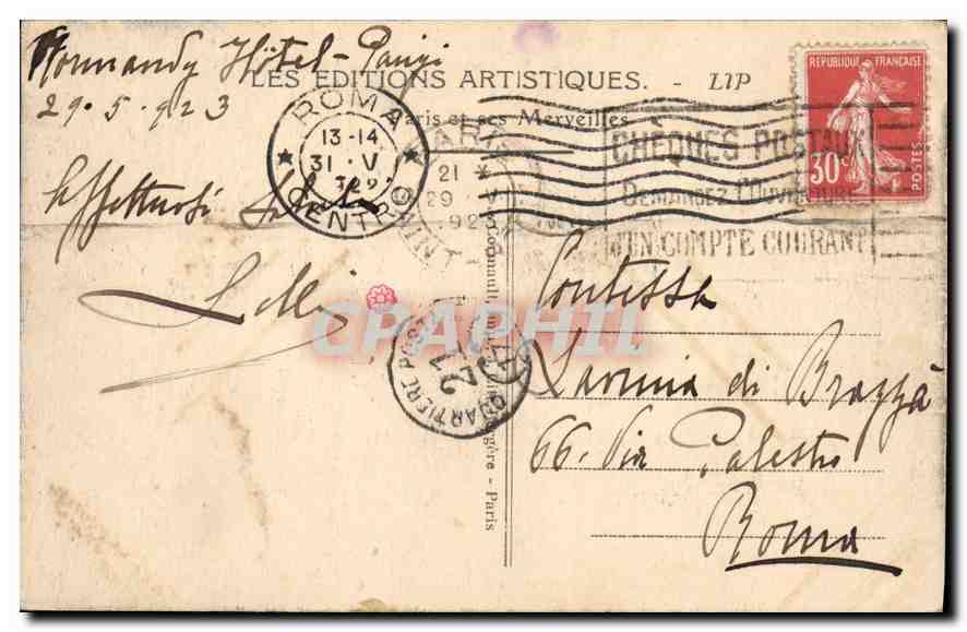 PARIS — Le Boulevard des Italiens — LIP — Rückseite