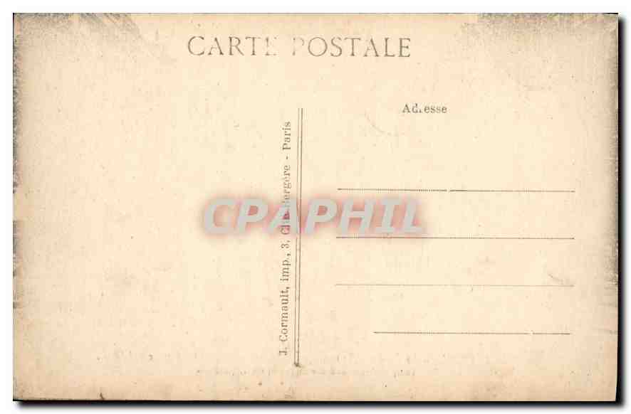 CPA Paris La Rue du Temple et la Statue de la Republique  — Verso