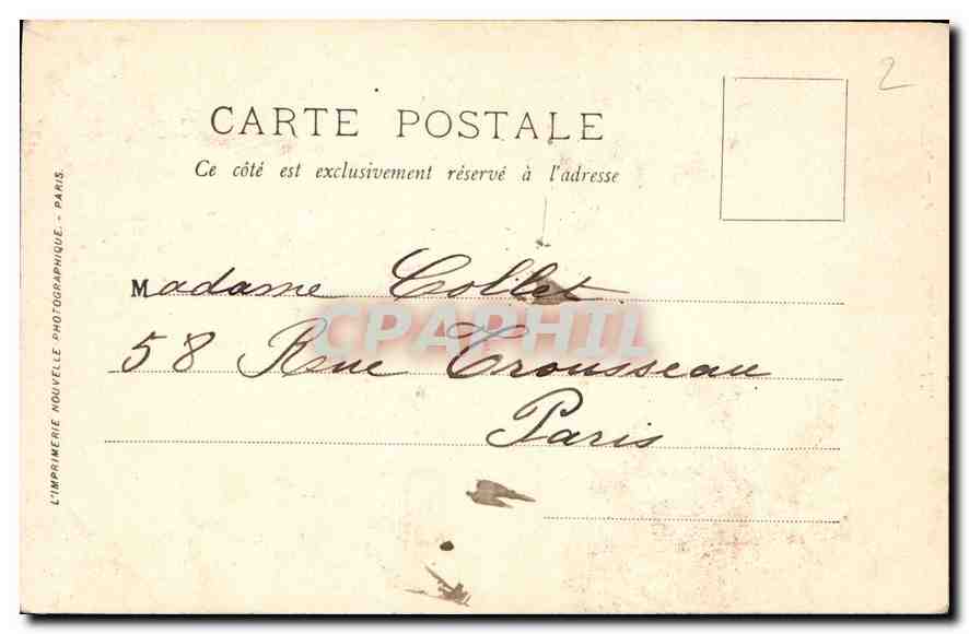 CPA Paris Le Bos de Boulogne  — Rückseite