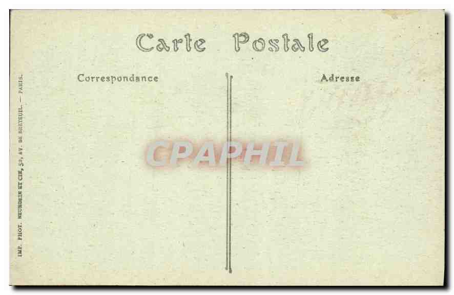 CPA Paris L'Arc de Triomphe de l'Etoile  — Rückseite