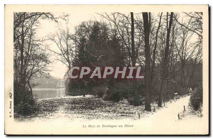 CPA Paris Le Bois de Boulogne en Hiver 