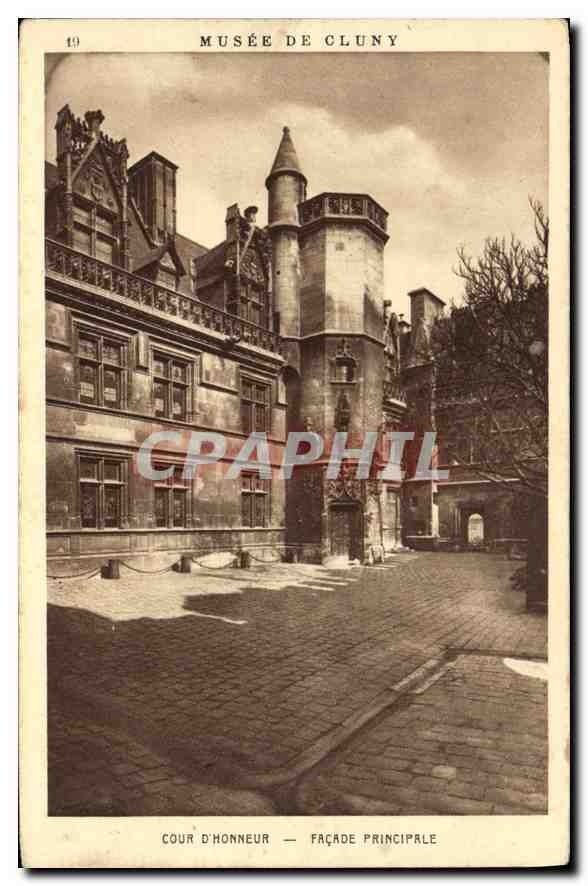 CPA Musee de Cluny Cour d'Honneur Facade Principale 