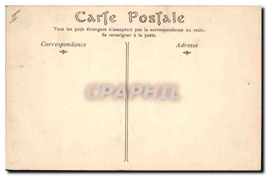 CPA Bois de Boulogne Chateau de Bagatelle  — Rückseite