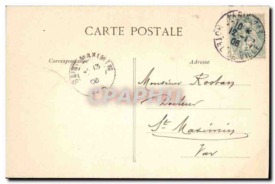 CPA Paris Eglise du Sacre Coeur  — Rückseite