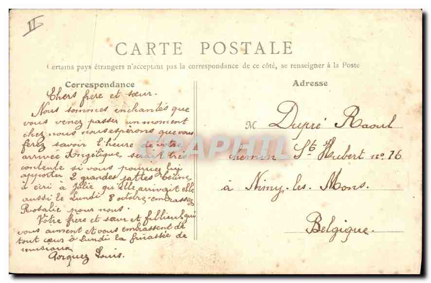 Paris - La Gare du Nord — B. F., Paris, n°27 — Verso