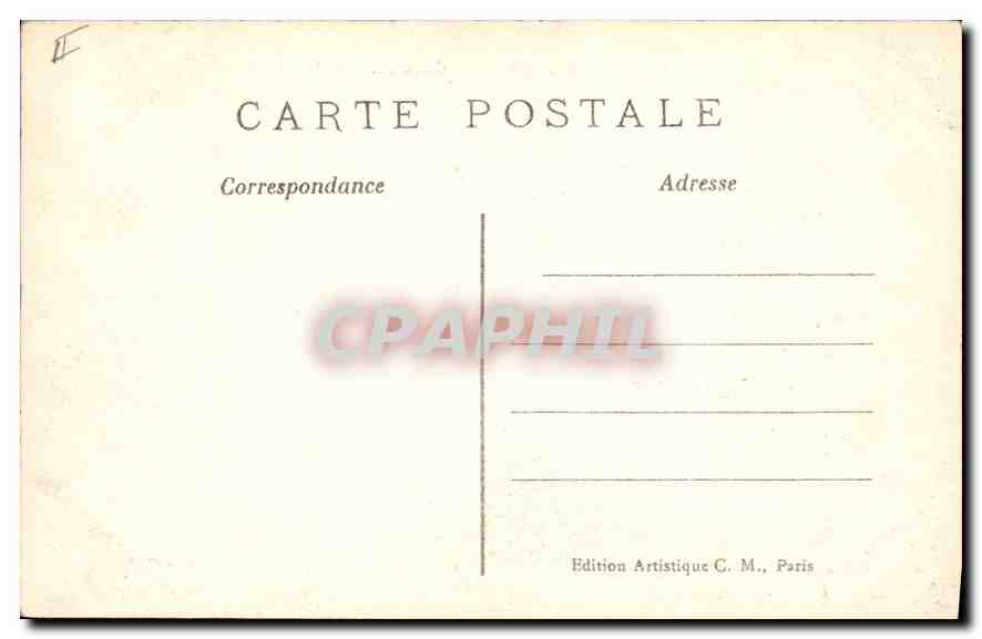 CPA Paris La Gare du Nord  — Rückseite