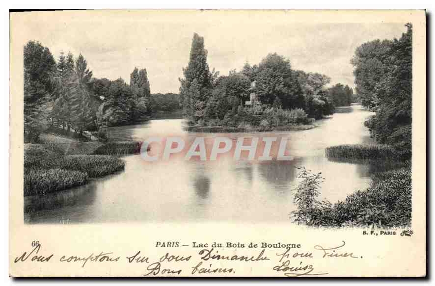 CPA Paris Lac Du Bois de Boulogne 