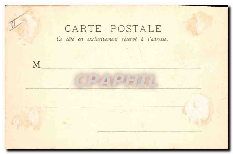 CPA Paris Chambre des Deputes  — Rückseite