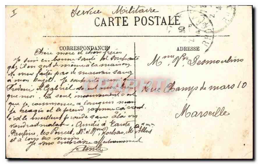 CPA Lyon Notre Dame de Fourviere  — Verso