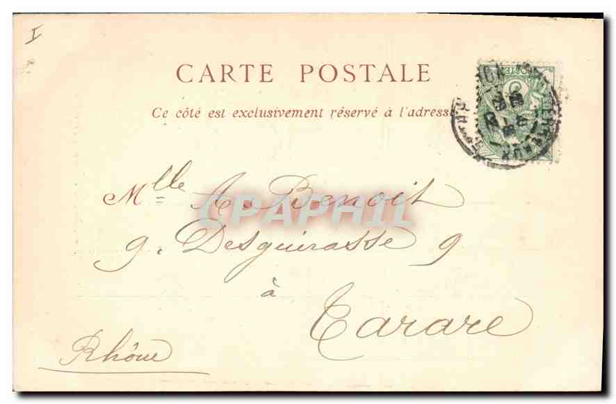 CPA Lyon Abside de l'Eglise de Fourviere  — Verso