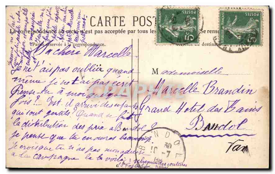 CPA Lyon Eglise Saint Nizier  — Rückseite