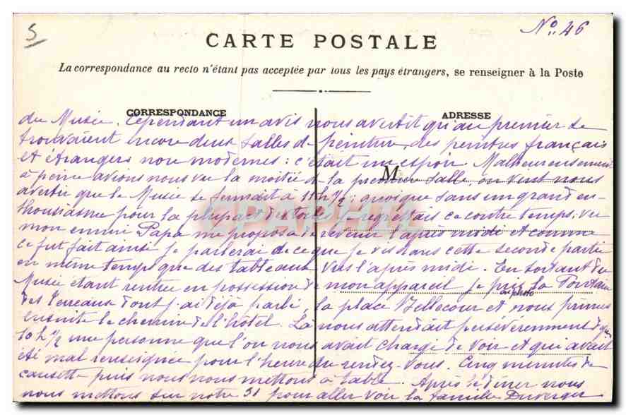 CPA Lyon Abside de la Basilique de ND de Fourviere  — Rückseite