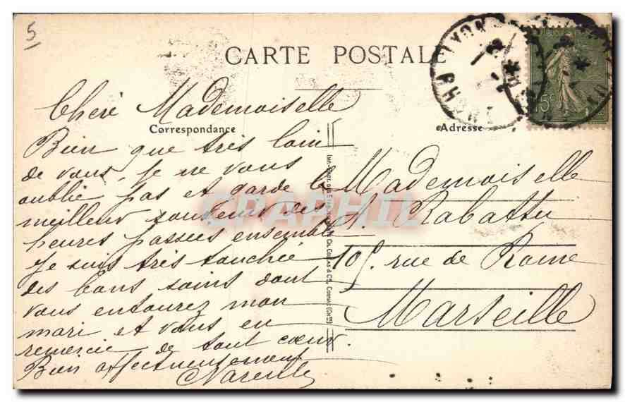 CPA Lyon Notre Dame de Fourviere L'Abside et Tour metallique  — Rückseite