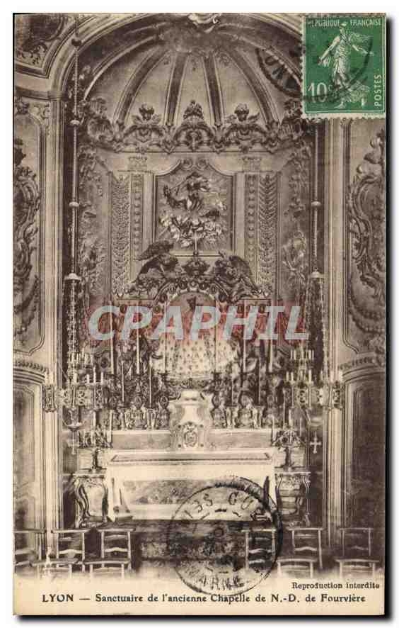 CPA Lyon Sanctuaire de l'ancienne Chapelle de ND de Fourviere 